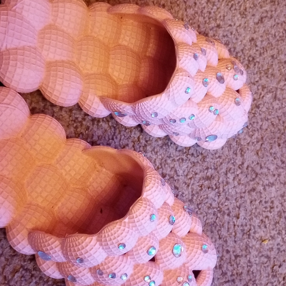 Bubble slides, Size: 10, Color: Pink